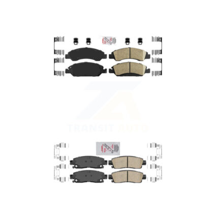 Front Rear Ceramic Disc Brake Pads Kit For Cadillac XTS KNF-100596