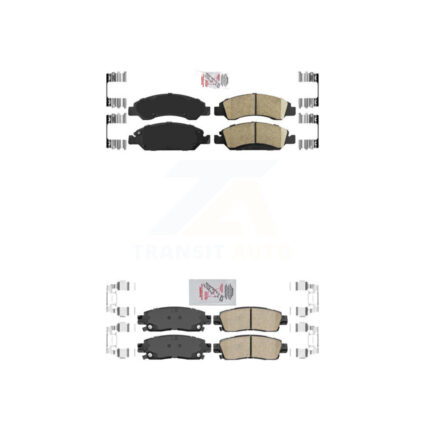 Front Rear Ceramic Disc Brake Pads Kit For Cadillac XTS KNF-100599
