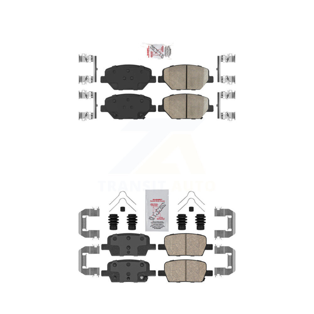 Front Rear Ceramic Disc Brake Pads Kit For Chevrolet Camaro Without Brembo Calipers KNF-100600