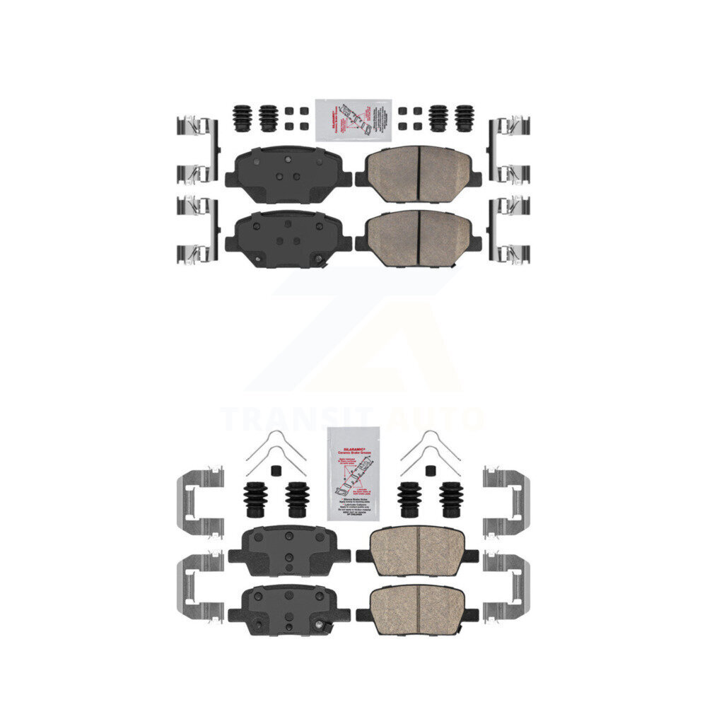 Front Rear Ceramic Disc Brake Pads Kit For Chevrolet Camaro Without Brembo Calipers KNF-100602