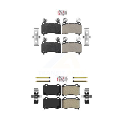 Front Rear Semi-Metallic Disc Brake Pads Kit For Chevrolet Camaro SS KNF-100604