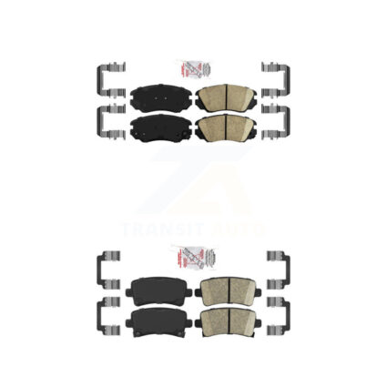 Front Rear Ceramic Disc Brake Pads Kit For Chevrolet Buick Malibu Impala LaCrosse Regal KNF-100610