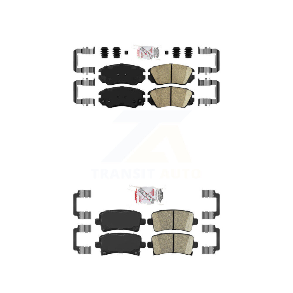 Front Rear Ceramic Disc Brake Pads Kit For Chevrolet Buick Malibu Impala LaCrosse Regal KNF-100611