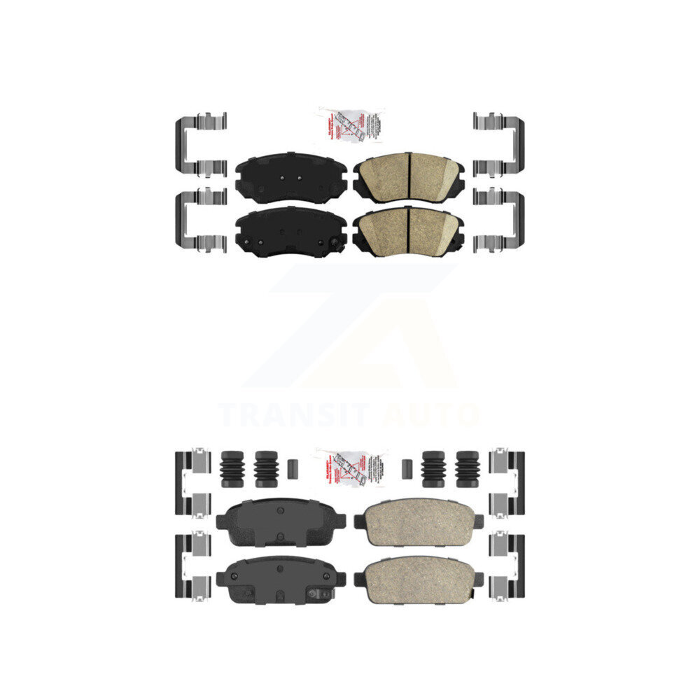 Front Rear Ceramic Disc Brake Pads Kit For Cadillac ELR Buick Cascada KNF-100613