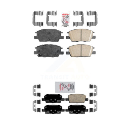 Front Rear Ceramic Disc Brake Pads Kit For Chevrolet Malibu With Manual Parking KNF-100625