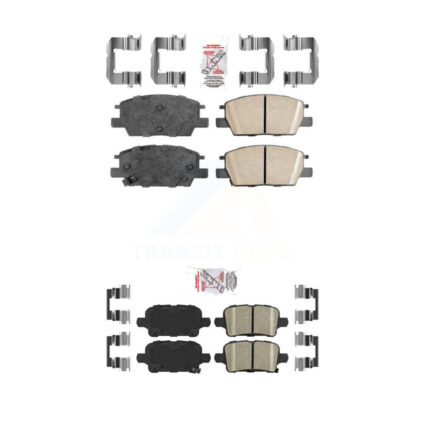 Front Rear Ceramic Disc Brake Pads Kit For Chevrolet Equinox GMC Terrain Malibu Buick KNF-100626