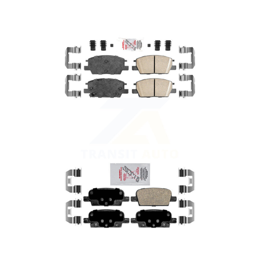 Front Rear Ceramic Disc Brake Pads Kit For Chevrolet Malibu With Manual Parking KNF-100627