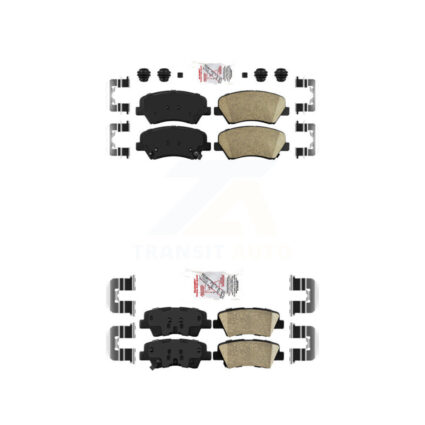 Front Rear Ceramic Disc Brake Pads Kit For Hyundai Elantra Accent Kia Rio GT Forte Forte5 KNF-100630