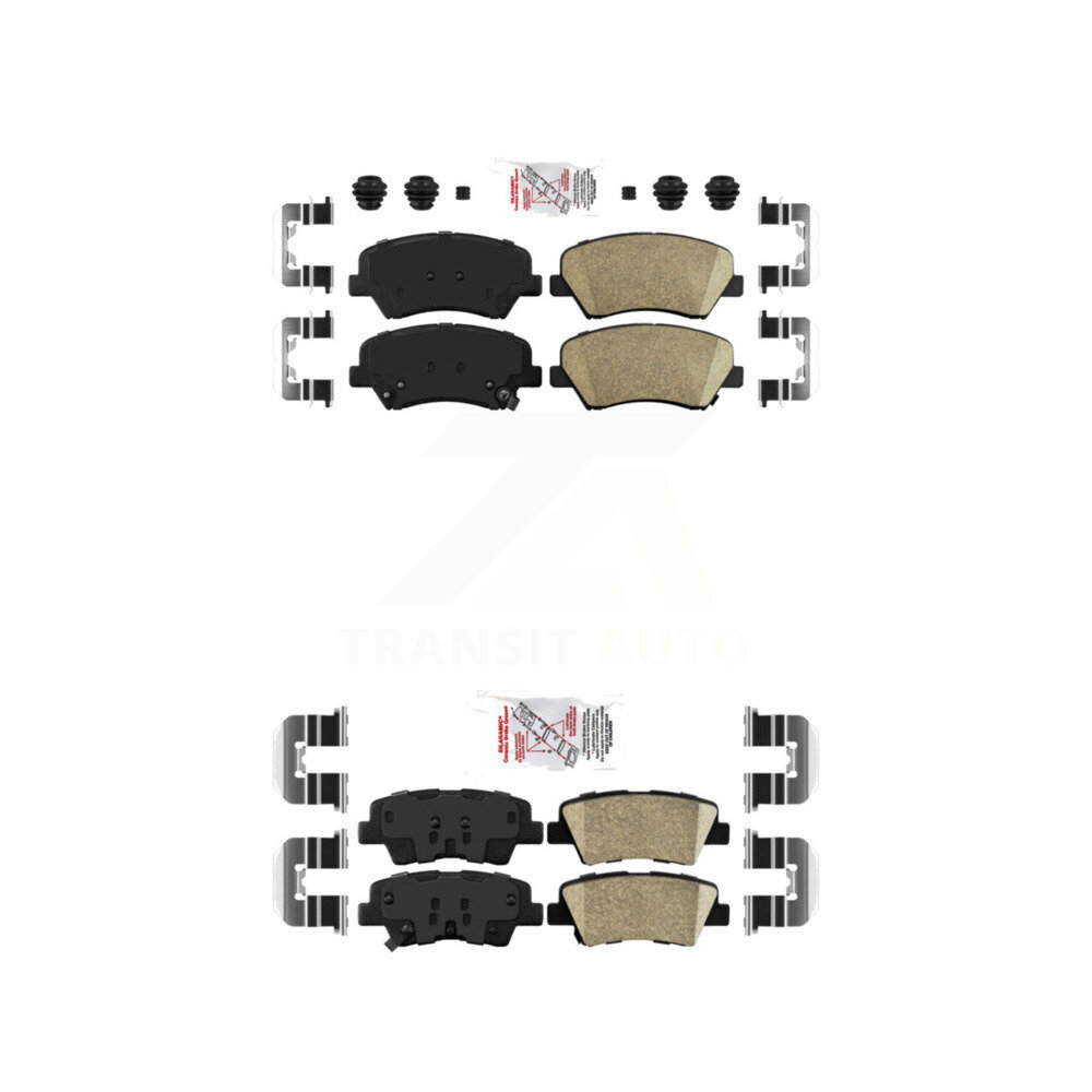 Front Rear Ceramic Disc Brake Pads Kit For Hyundai Elantra Accent Kia Rio GT Forte Forte5 KNF-100630