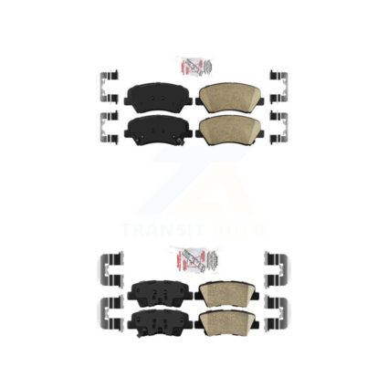 Front Rear Ceramic Disc Brake Pads Kit For Hyundai Elantra Accent Kia Rio GT Forte Forte5 KNF-100632