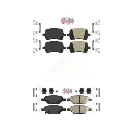 Front Rear Ceramic Disc Brake Pads Kit For Chevrolet Malibu Pontiac G5 G6 Cobalt HHR Aura KNF-100643