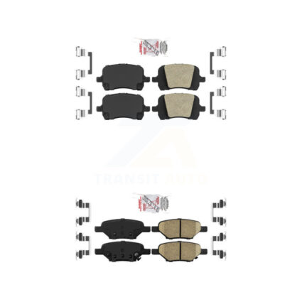 Front Rear Ceramic Disc Brake Pads Kit For Chevrolet Malibu Pontiac G5 G6 Cobalt HHR Aura KNF-100644
