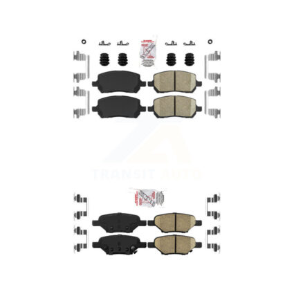 Front Rear Ceramic Disc Brake Pads Kit For Pontiac G5 Pursuit KNF-100648