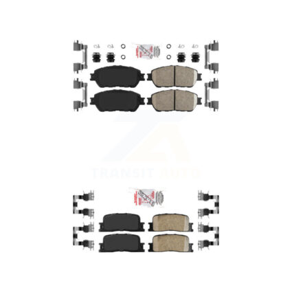 Front Rear Ceramic Disc Brake Pads Kit For Toyota Camry Lexus ES330 ES300 KNF-100657