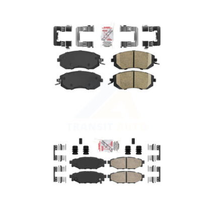 Front Rear Ceramic Disc Brake Pads Kit For Subaru Forester Impreza XV Crosstrek Outback KNF-100659