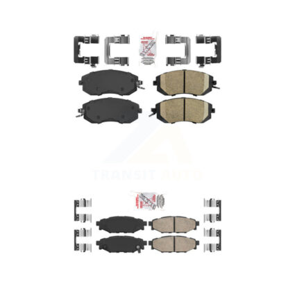 Front Rear Ceramic Disc Brake Pads Kit For Subaru Forester Impreza XV Crosstrek Outback KNF-100660