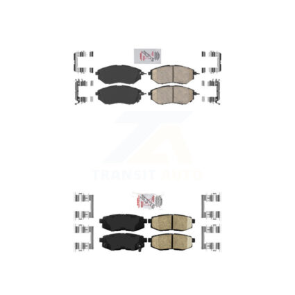 Front Rear Ceramic Disc Brake Pads Kit For Subaru Forester Outback Legacy Tribeca B9 KNF-100662