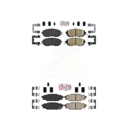 Front Rear Ceramic Disc Brake Pads Kit For Subaru Forester Impreza XV Crosstrek Outback KNF-100663