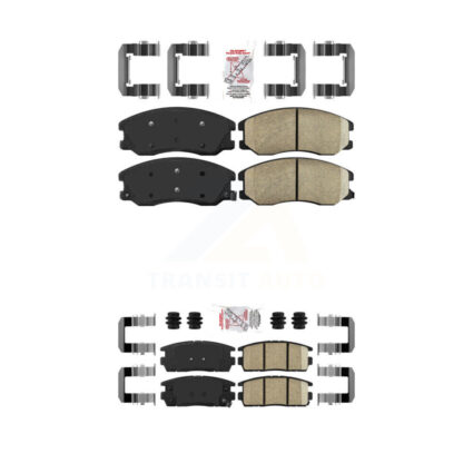 Front Rear Ceramic Disc Brake Pads Kit For Chevrolet Equinox Pontiac Torrent Saturn Vue KNF-100669