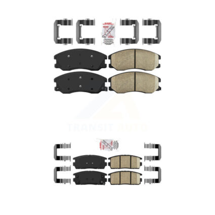 Front Rear Ceramic Disc Brake Pads Kit For Chevrolet Equinox Pontiac Torrent Saturn Vue KNF-100670