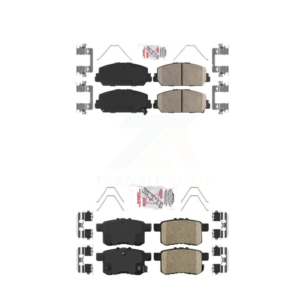 Front Rear Ceramic Disc Brake Pads Kit For Honda Accord KNF-100690