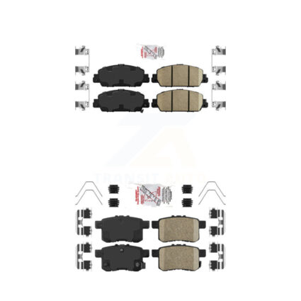 Front Rear Ceramic Disc Brake Pads Kit For Honda Accord KNF-100691