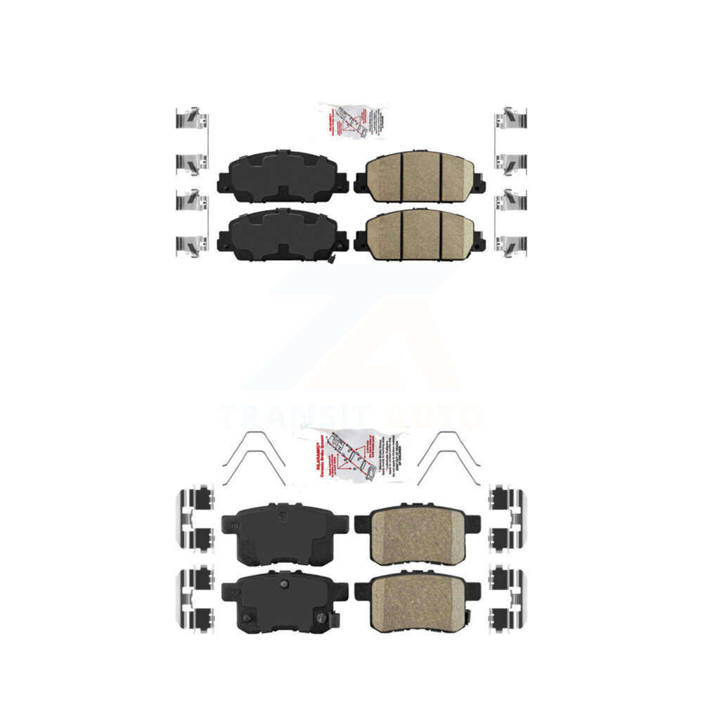 Front Rear Ceramic Disc Brake Pads Kit For Honda Accord KNF-100692