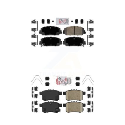Front Rear Ceramic Disc Brake Pads Kit For Honda Accord KNF-100697