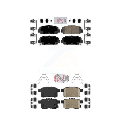 Front Rear Ceramic Disc Brake Pads Kit For Honda Accord KNF-100698