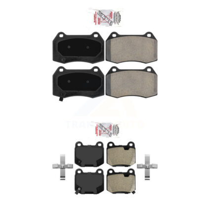 Front Rear Semi-Metallic Disc Brake Pads Kit For Nissan 350Z INFINITI G35 KNF-100705