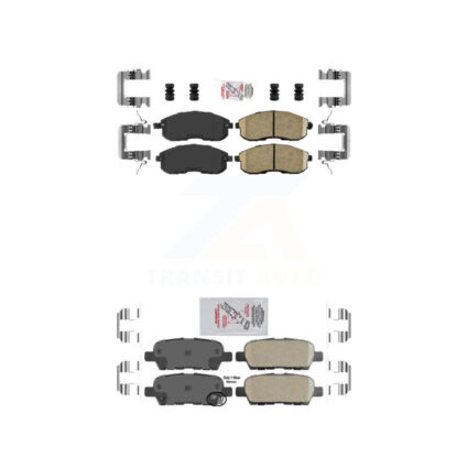 Front Rear Ceramic Disc Brake Pads Kit For Nissan Altima Sentra Juke KNF-100706