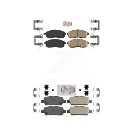 Front Rear Ceramic Disc Brake Pads Kit For Nissan Altima Sentra Juke KNF-100708