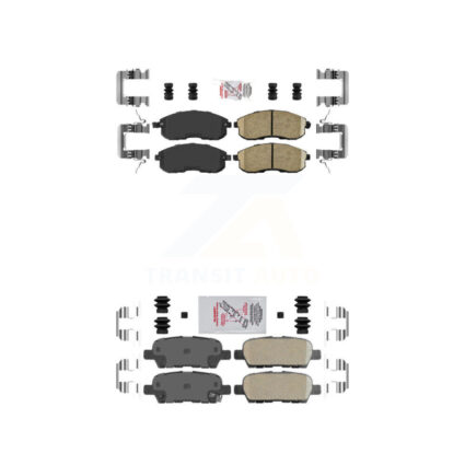 Front Rear Ceramic Disc Brake Pads Kit For Nissan Altima Sentra Juke KNF-100709