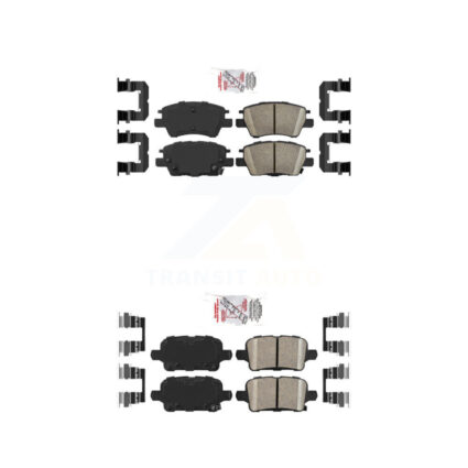 Front Rear Ceramic Disc Brake Pads Kit For Chevrolet Cruze Bolt EV Volt EUV KNF-100736