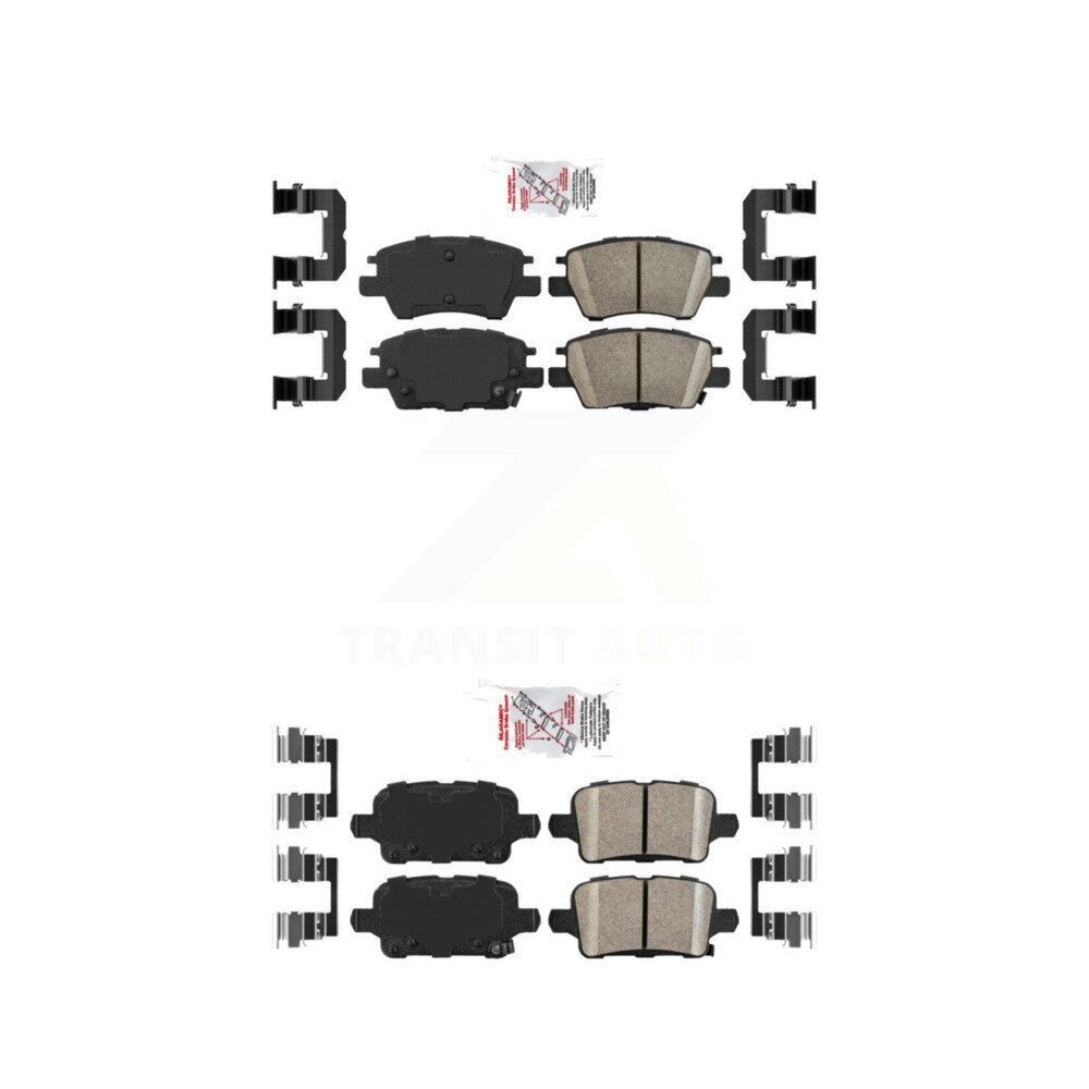 Front Rear Ceramic Disc Brake Pads Kit For Chevrolet Cruze Bolt EV Volt EUV KNF-100736