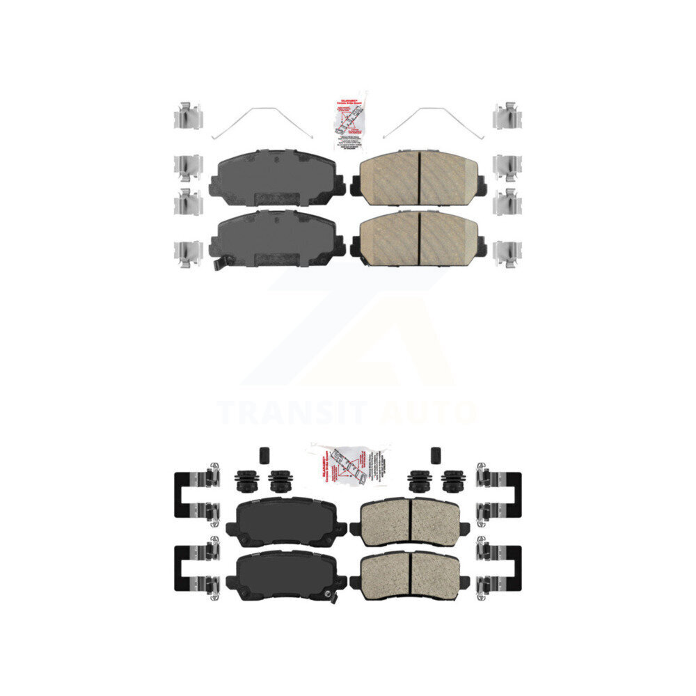 Front Rear Ceramic Disc Brake Pads Kit For Acura RLX KNF-100758