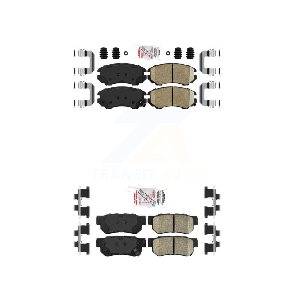 Front Rear Ceramic Disc Brake Pads Kit For Hyundai Elantra Tucson Kia Sportage Optima KNF-100765