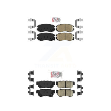 Front Rear Ceramic Disc Brake Pads Kit For Hyundai Elantra Tucson Kia Sportage Optima KNF-100767