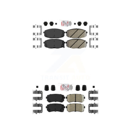 Front Rear Ceramic Disc Brake Pads Kit For Hyundai Elantra Kia Forte Koup Forte5 KNF-100772