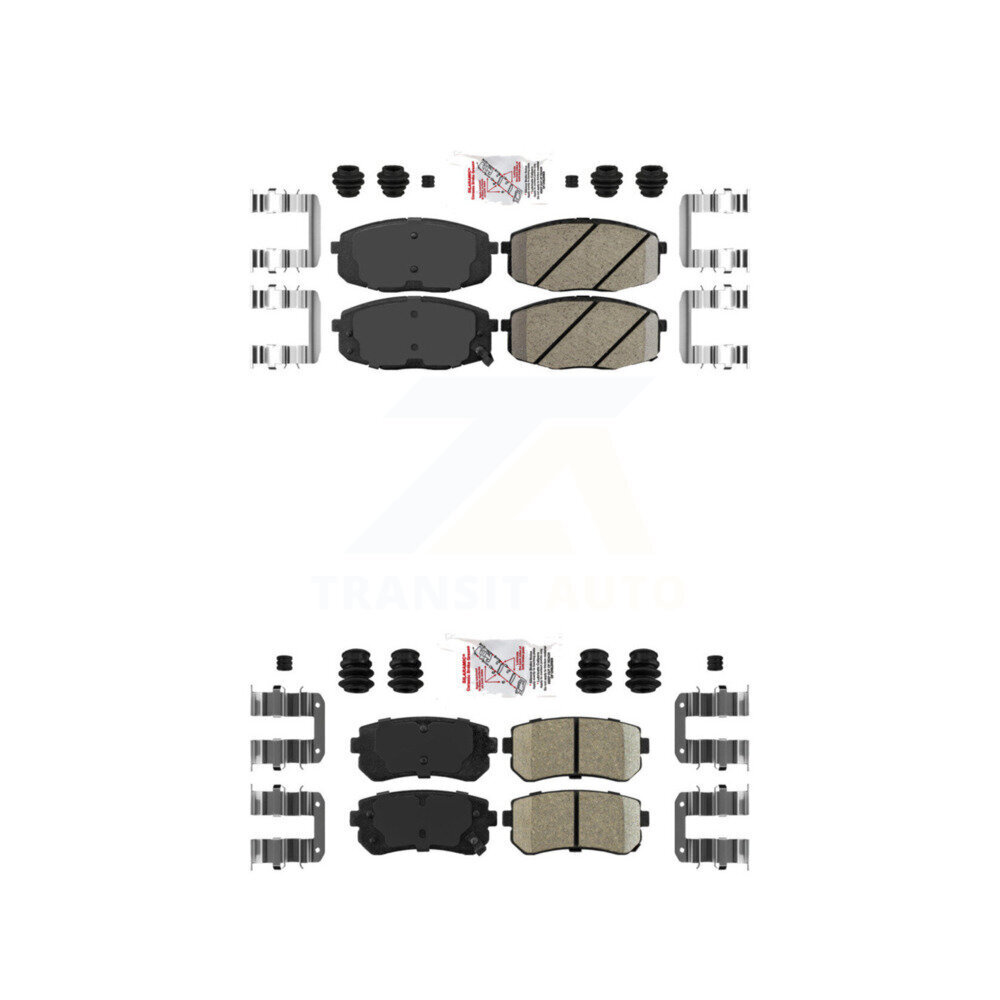 Front Rear Ceramic Disc Brake Pads Kit For Hyundai Elantra Kia Forte Koup Forte5 KNF-100772