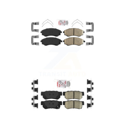 Front Rear Ceramic Disc Brake Pads Kit For Hyundai Sonata Kia Optima Magentis KNF-100777