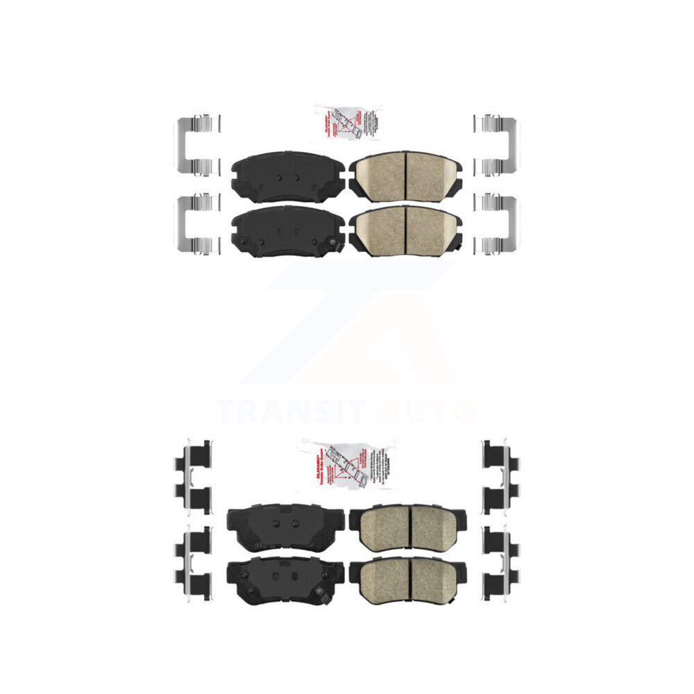 Front Rear Ceramic Disc Brake Pads Kit For Hyundai Sonata Azera KNF-100779