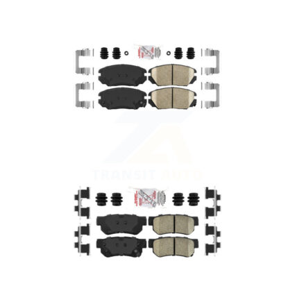 Front Rear Ceramic Disc Brake Pads Kit For Hyundai Sonata Azera KNF-100780