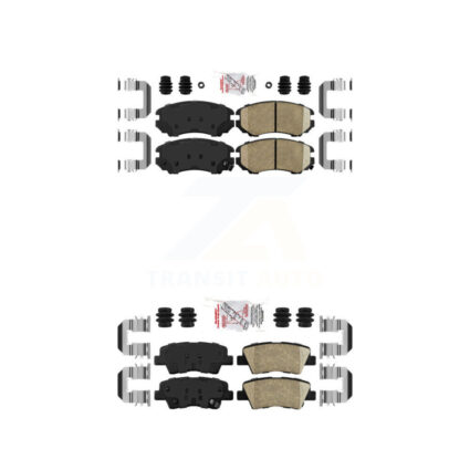 Front Rear Ceramic Disc Brake Pads Kit For 2010-2013 Kia Soul KNF-100782