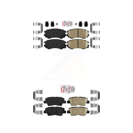 Front Rear Ceramic Disc Brake Pads Kit For 2010-2013 Kia Soul KNF-100783