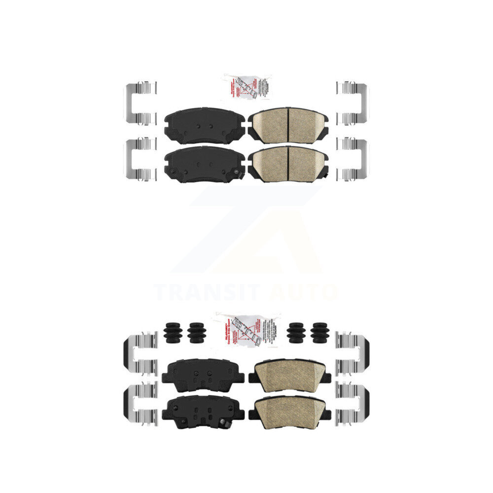 Front Rear Ceramic Disc Brake Pads Kit For Hyundai Sonata Kia Amanti KNF-100786