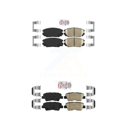 Front Rear Ceramic Disc Brake Pads Kit For Hyundai Sonata Kia Amanti KNF-100787
