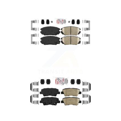Front Rear Ceramic Disc Brake Pads Kit For Hyundai Sonata Kia Amanti KNF-100788
