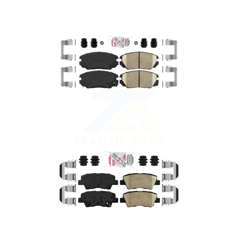 Front Rear Ceramic Disc Brake Pads Kit For Hyundai Sonata Kia Amanti KNF-100788