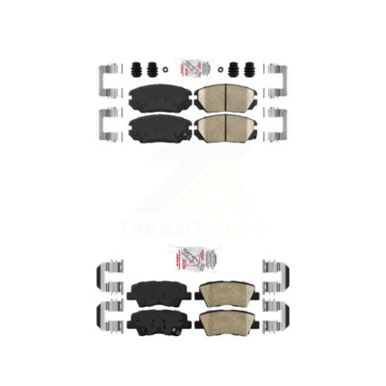 Front Rear Ceramic Disc Brake Pads Kit For Hyundai Sonata Kia Amanti KNF-100789